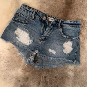 High rise bullhead shorts